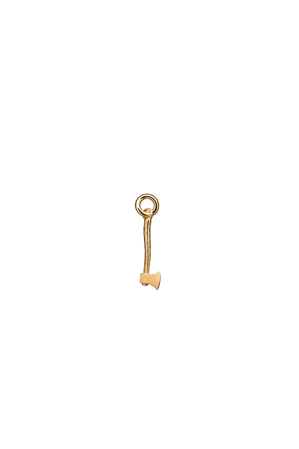 karen walker Mini Axe Charm Gold
