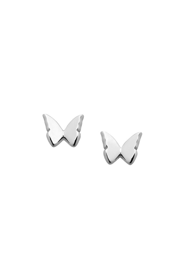 karen walker Mini Butterfly Studs Silver