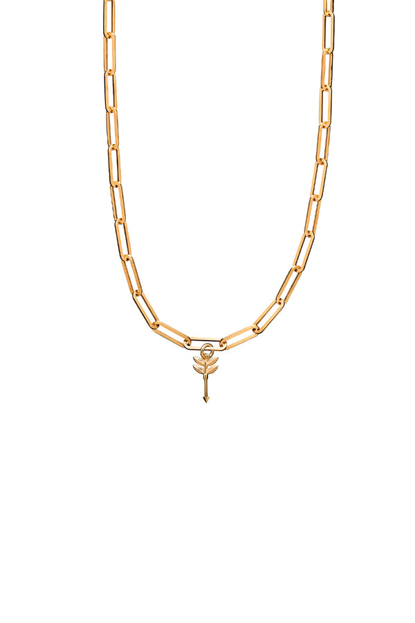 Karen Walker Mini Feather Arrow Charm Gold