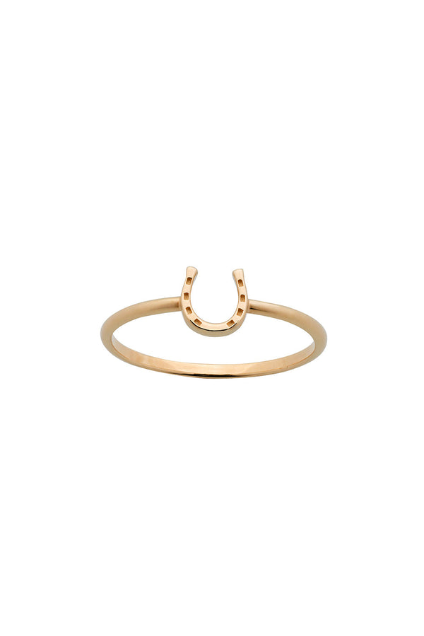 karen walker Mini Horseshoe Ring Gold