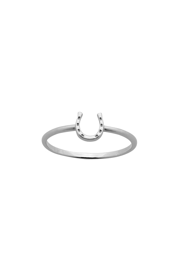 karen walker Mini Horseshoe Ring Silver