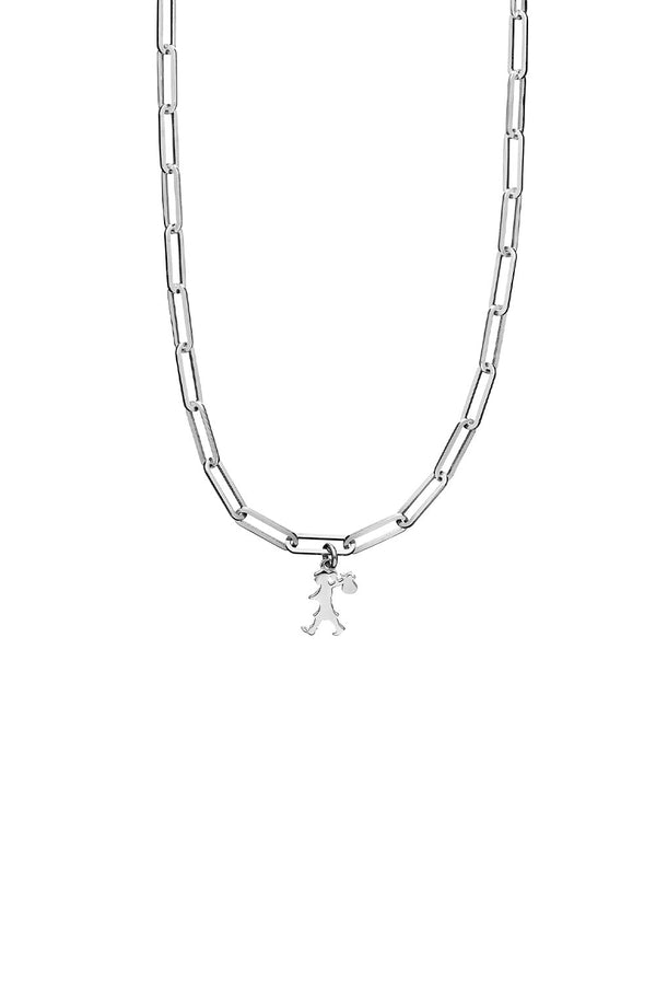 Karen Walker Mini Runaway Girl Charm Silver