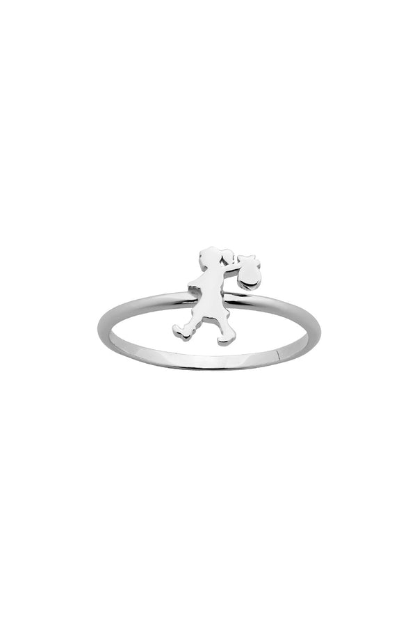 karen walker Mini Runaway Girl Ring Silver