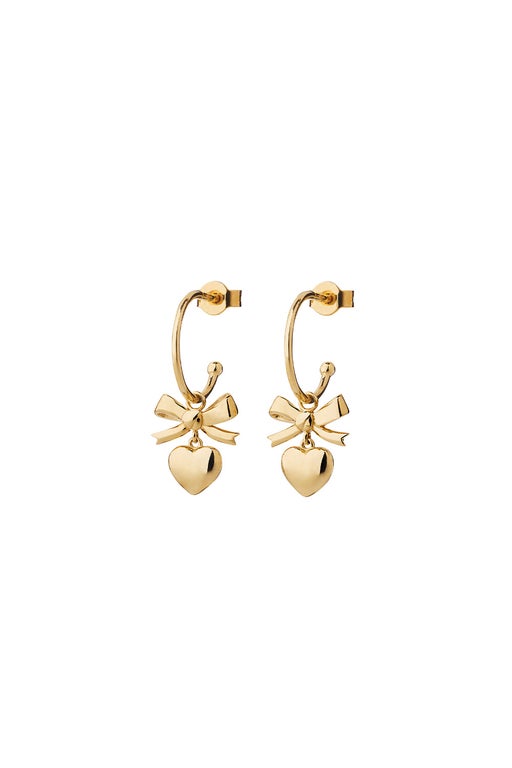karen walker Mini Superlove Hoops Gold
