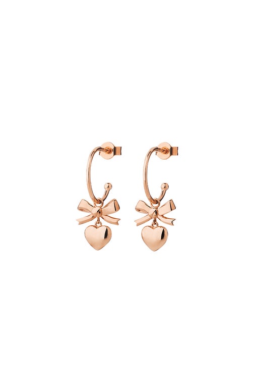 karen walker Mini Superlove Hoops Rose Gold