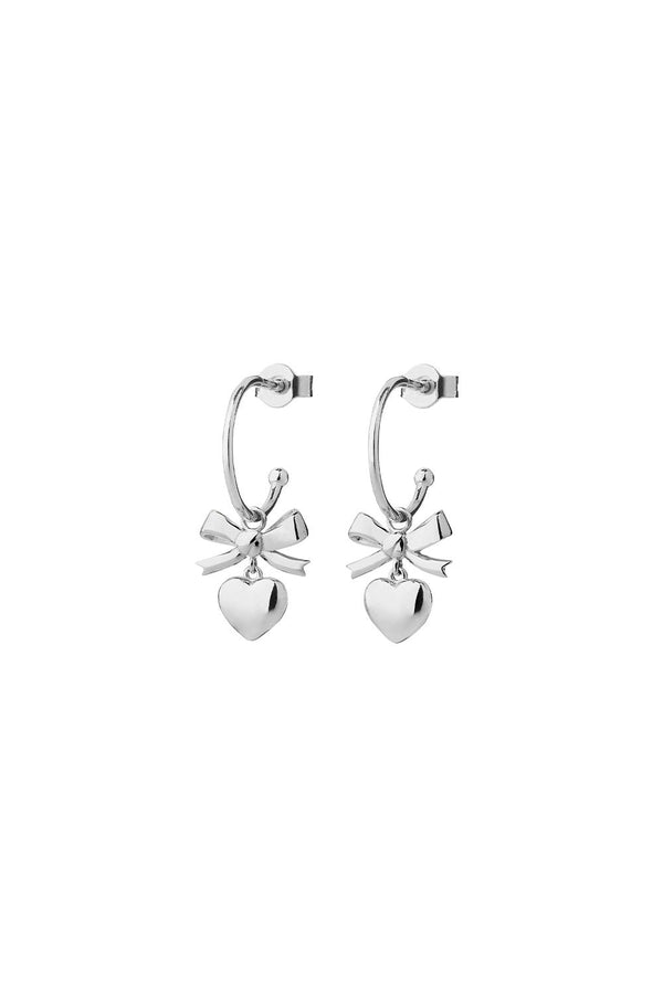 Karen Walker Mini Superlove Hoops Silver