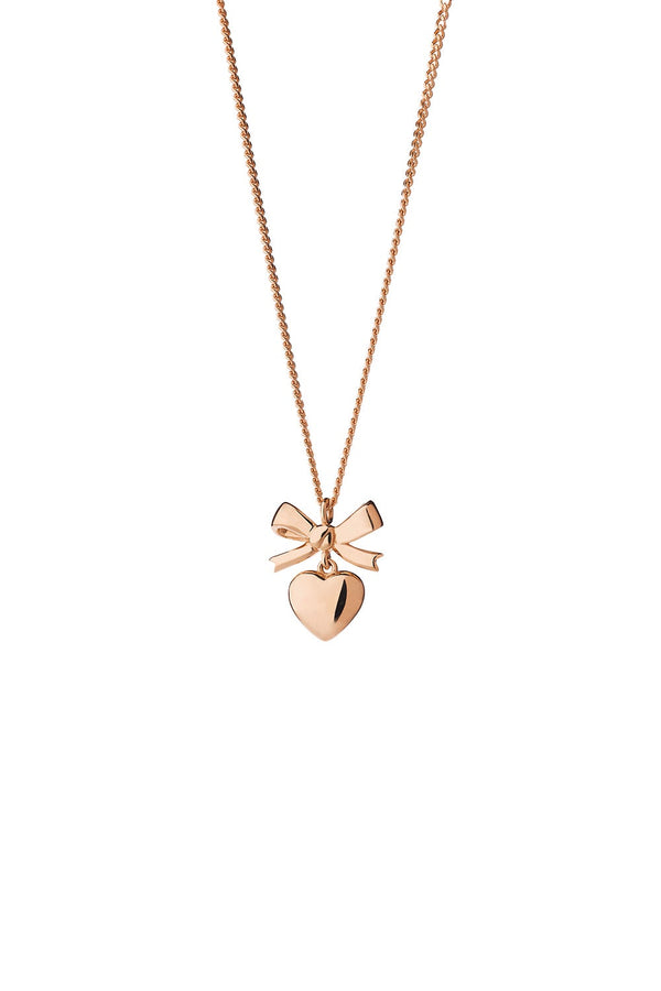 Karen Walker Mini Superlove Necklace Rose Gold