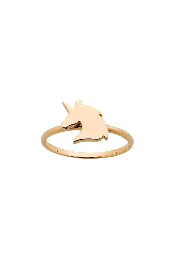 karen walker Mini Unicorn Ring Gold