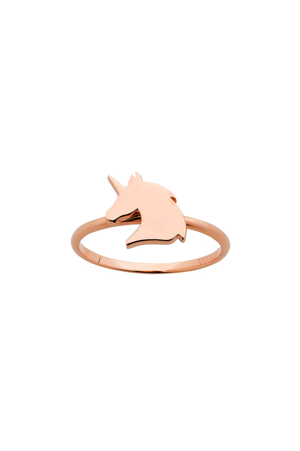 karen walker Mini Unicorn Ring Rose Gold