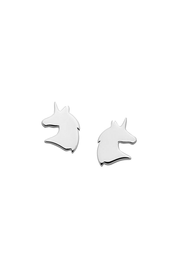 Karen Walker Mini Unicorn Studs Silver