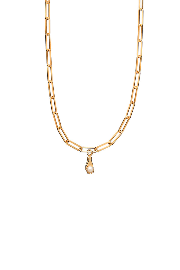 Karen Walker Mini Wisdom Hand Charm Gold