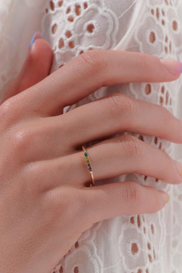 Karen Walker Miniaturist Ring Gold