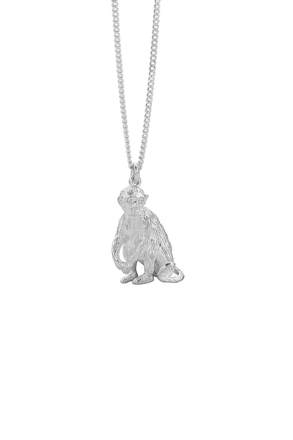 Karen Walker Monkey Necklace Silver