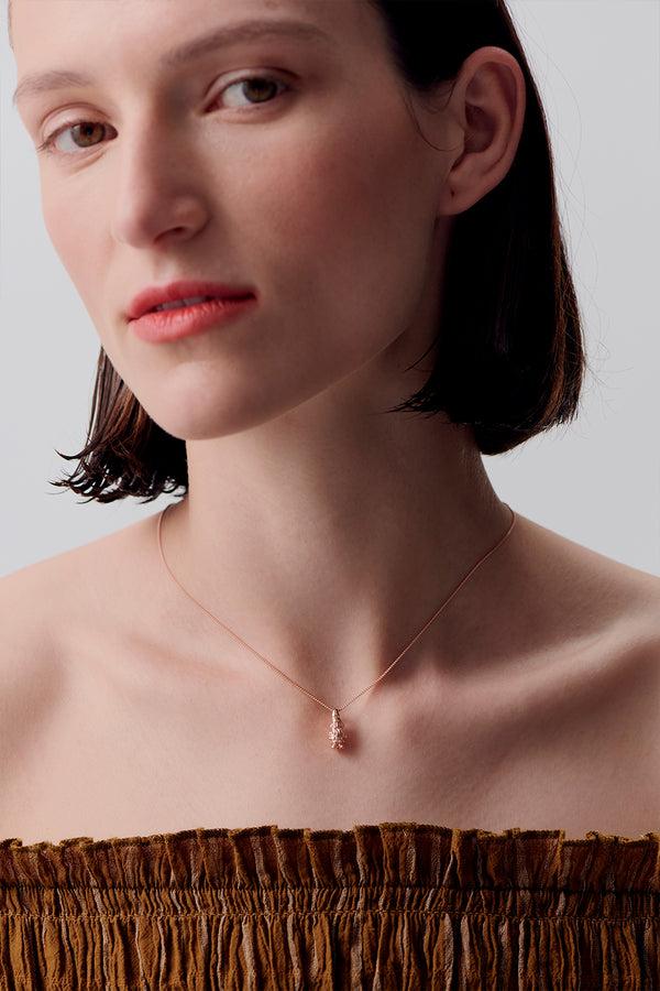 Karen Walker Mr Gnome Necklace Rose Gold