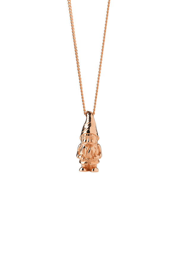 karen walker Mr Gnome Necklace Rose Gold