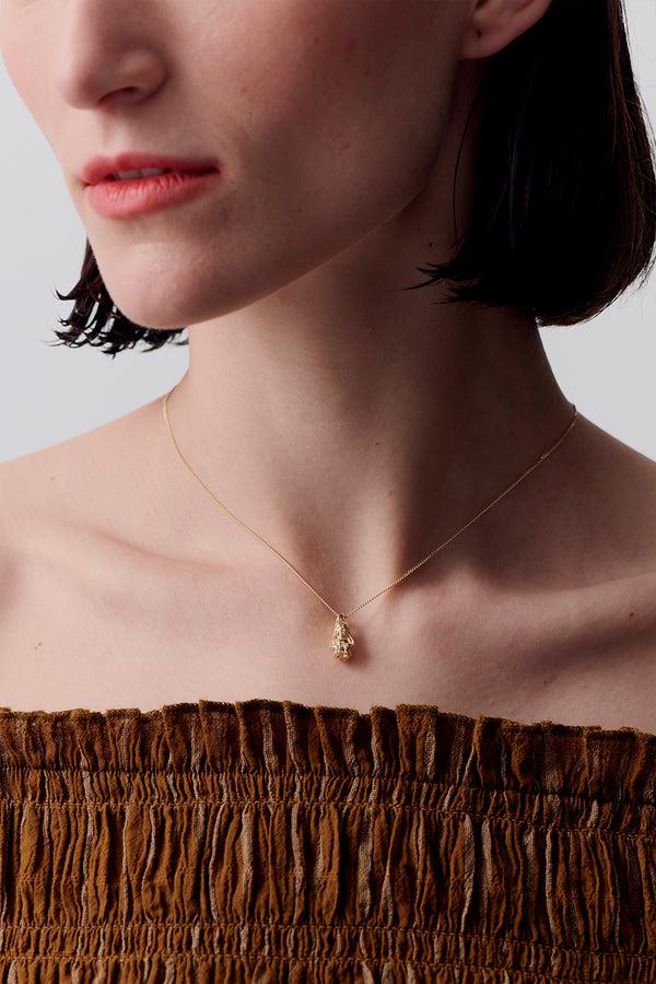 karen walker Ms Gnome Necklace Gold