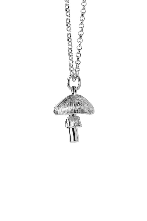karen walker Mushroom Necklace Silver