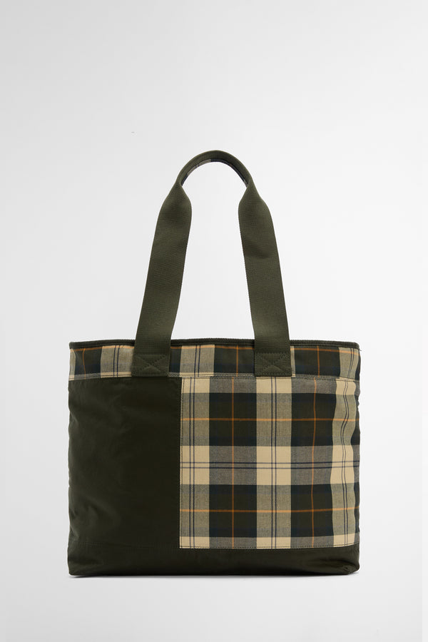 Karen Walker Mya Patchwork Tote Bag Sage/Ancient