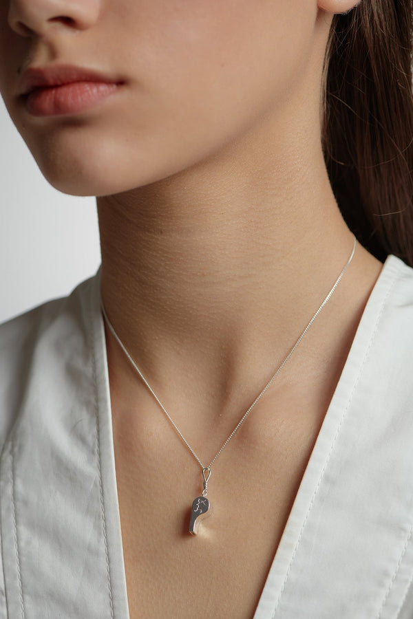 Karen Walker Navigator's Whistle Necklace Gold