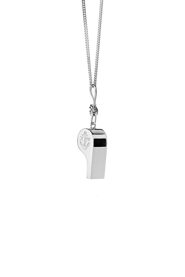 Karen Walker Navigator's Whistle Necklace Silver