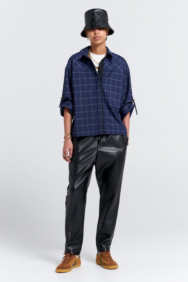 Karen Walker Nico Trousers Leatherette Black