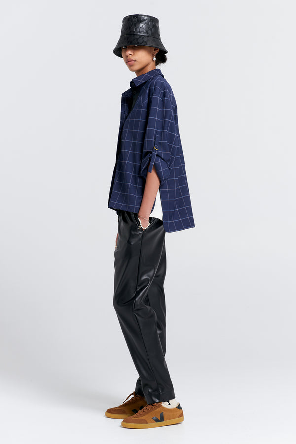 Karen Walker Nico Trousers Leatherette Black