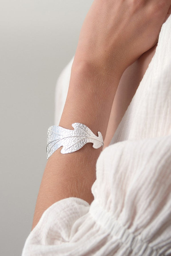Karen Walker Oak Leaf Cuff Silver