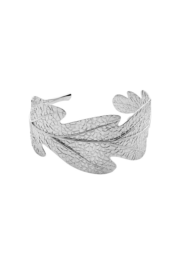 karen walker Oak Leaf Cuff Silver