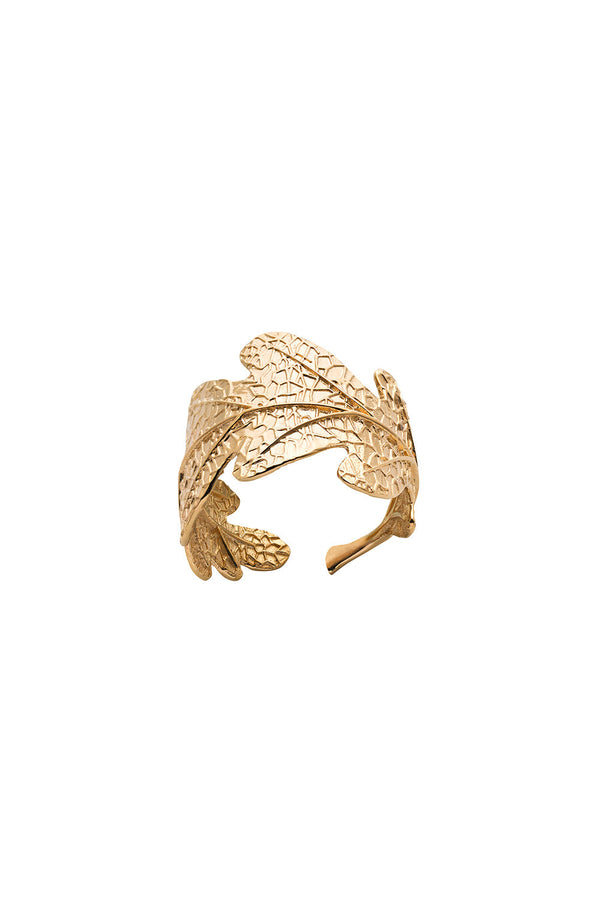 karen walker Oak Leaf Ring Gold