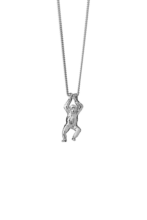 Karen Walker Orangutan Necklace Silver