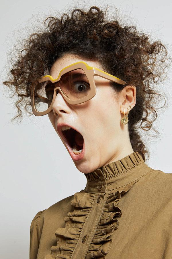 Karen Walker Overdaze Taupe Marigold