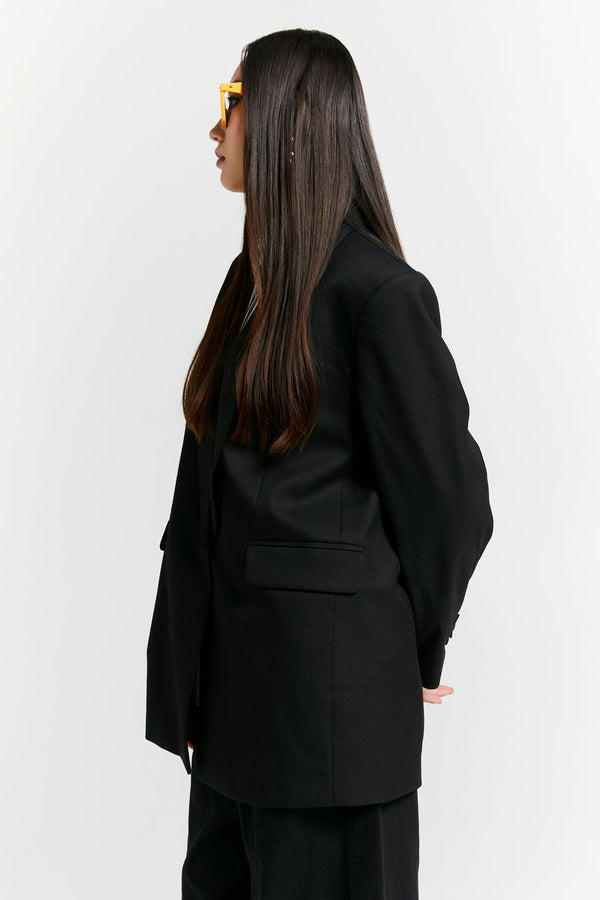 Karen Walker Oversized Dinner Jacket Black