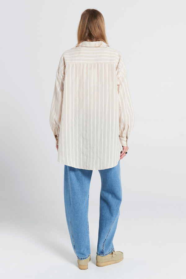 Karen Walker Oversized Walker Shirt Natural