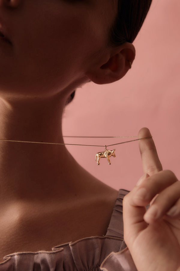 Karen Walker Ox Necklace Gold