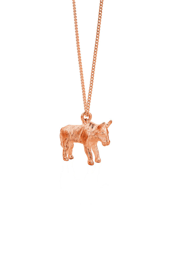Karen Walker Ox Necklace Rose Gold