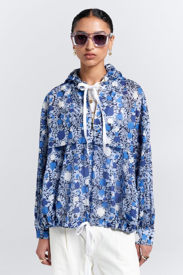 Karen Walker Perfect Day Beach Hoodie Blue Multi