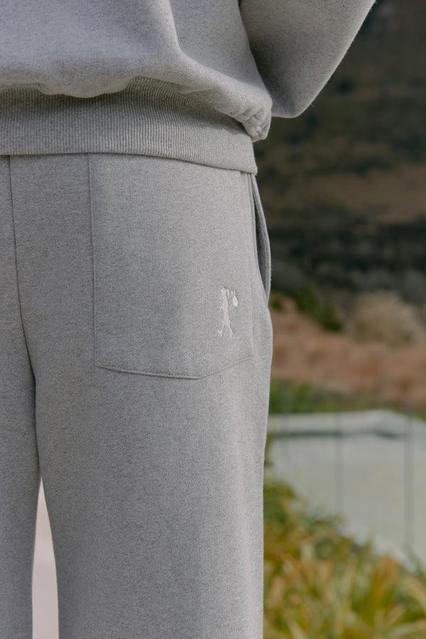 Karen Walker Pin Tuck Track Pants Grey Marle