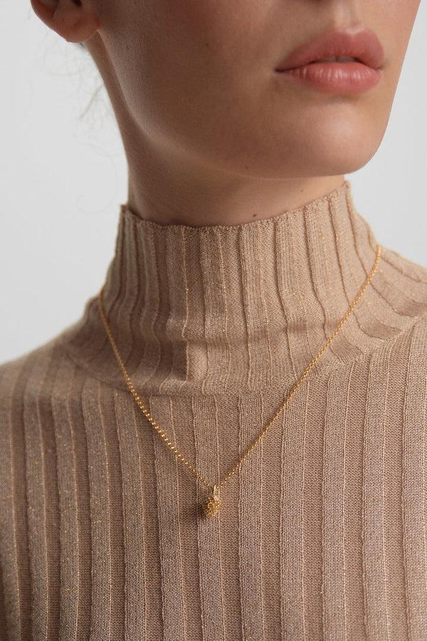 Karen Walker Pinecone Necklace Gold
