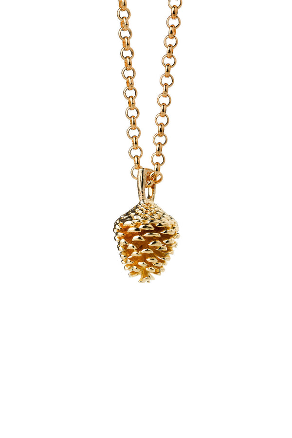 karen walker Pinecone Necklace Gold
