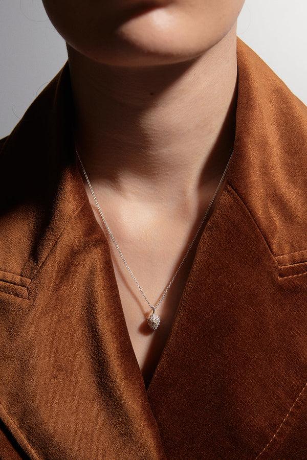 Karen Walker Pinecone Necklace Silver