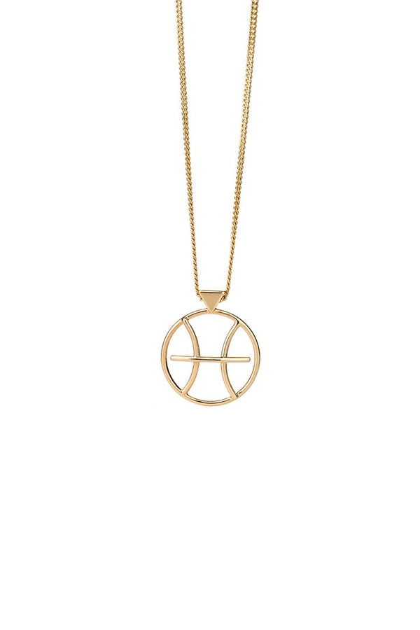 Karen Walker Pisces Necklace Gold