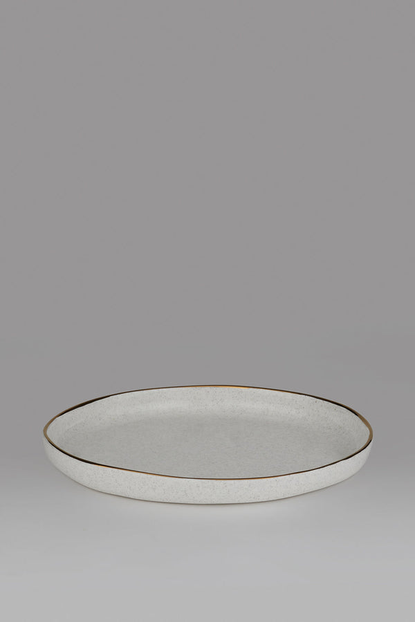 Karen Walker Plate With Gold Drip Rim