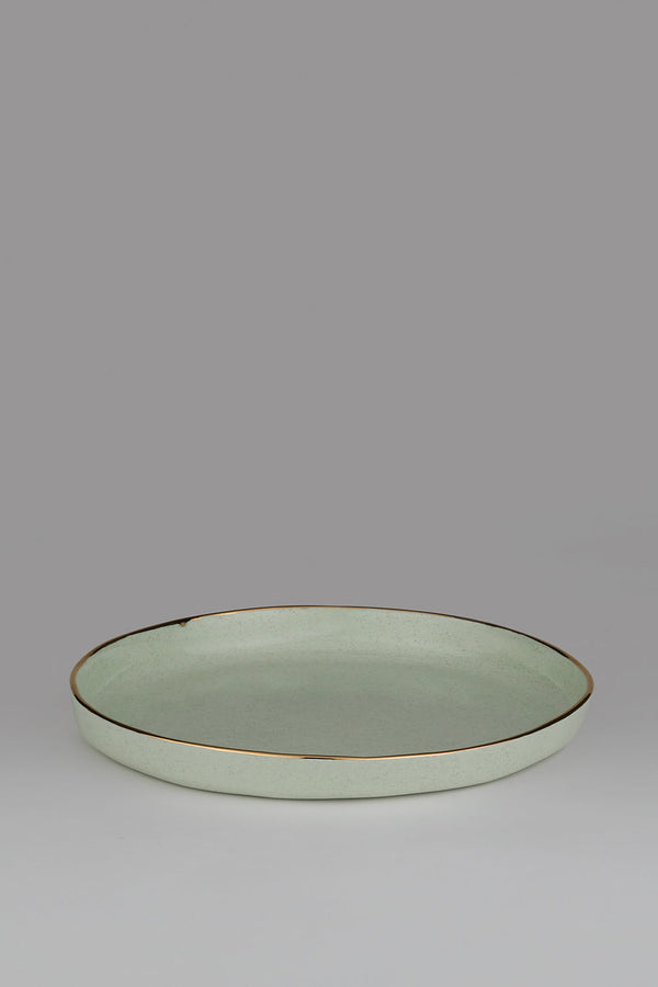 Karen Walker Plate With Gold Drip Rim