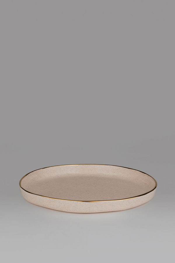 karen walker Plate with Gold Drip Rim