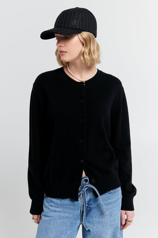 Karen Walker Posy Cashmere Cardigan Black