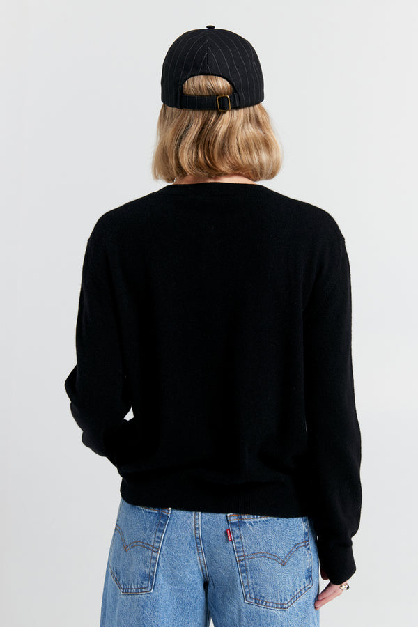 Karen Walker Posy Cashmere Cardigan Black