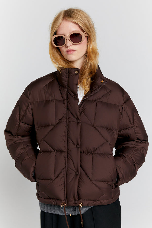 Karen Walker Quest Monogram Down Puffer Mahogany