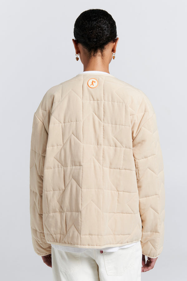 Karen Walker Quilted Drift Jacket Natural
