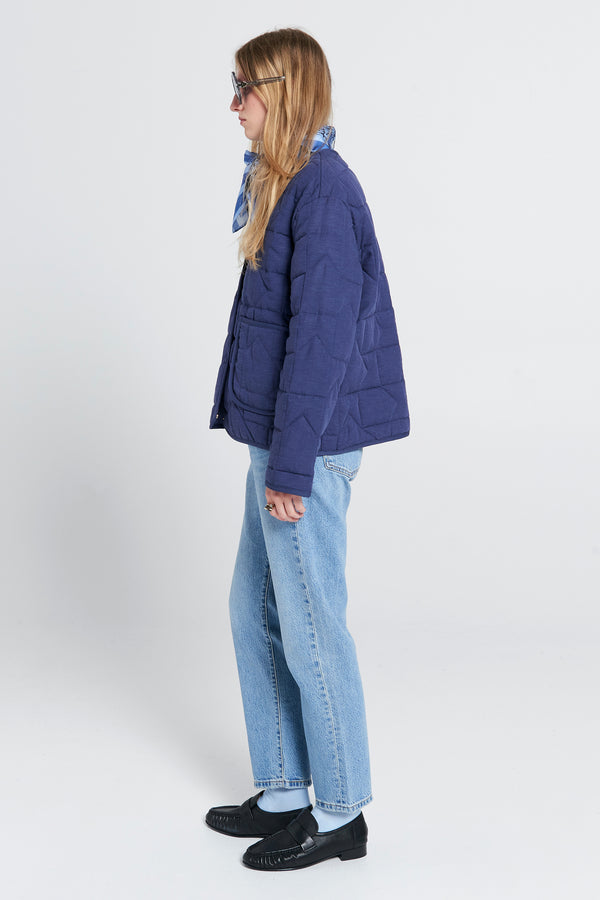 Karen Walker Quilted Drift Jacket Navy