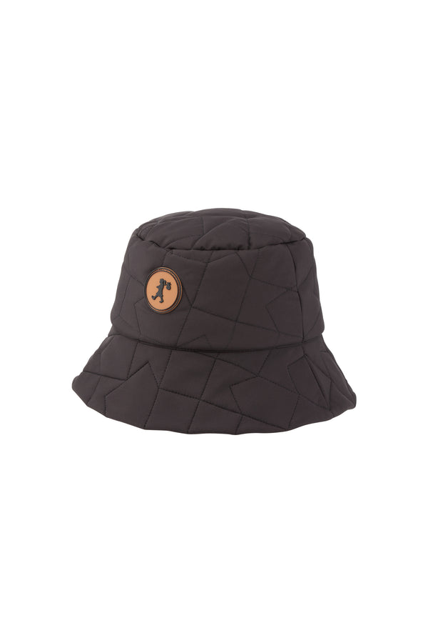 Karen Walker Quilted Monogram Bucket Hat Black